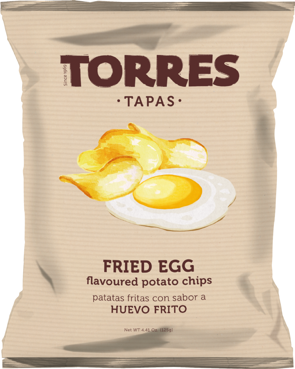 Torres Tapas Fried Egg Flavoured Potato Chips 125G