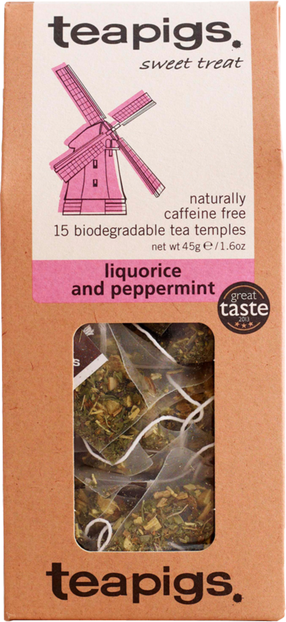 Teapigs 15 Liquorice & Peppermint Tea Temples 45G