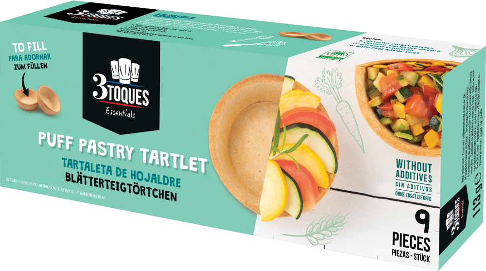 3 Toques 9 Puff Pastry Tartlet 113G