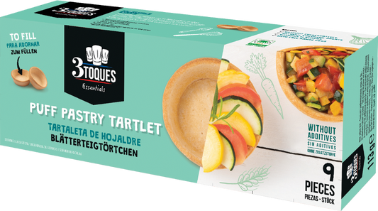 3 Toques 9 Puff Pastry Tartlet 113G