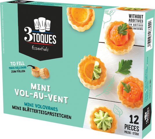 3 Toques 12 Mini Vol-Au-Vents 66G