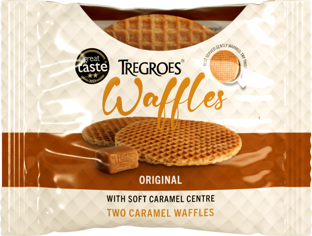 Tregroes Waffles 2 Caramel Waffles - Snack Pack 65G