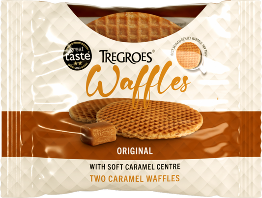 Tregroes Waffles 2 Caramel Waffles - Snack Pack 65G