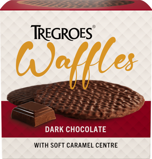 Tregroes Waffles Dark Chocolate Caramel Waffles 270G