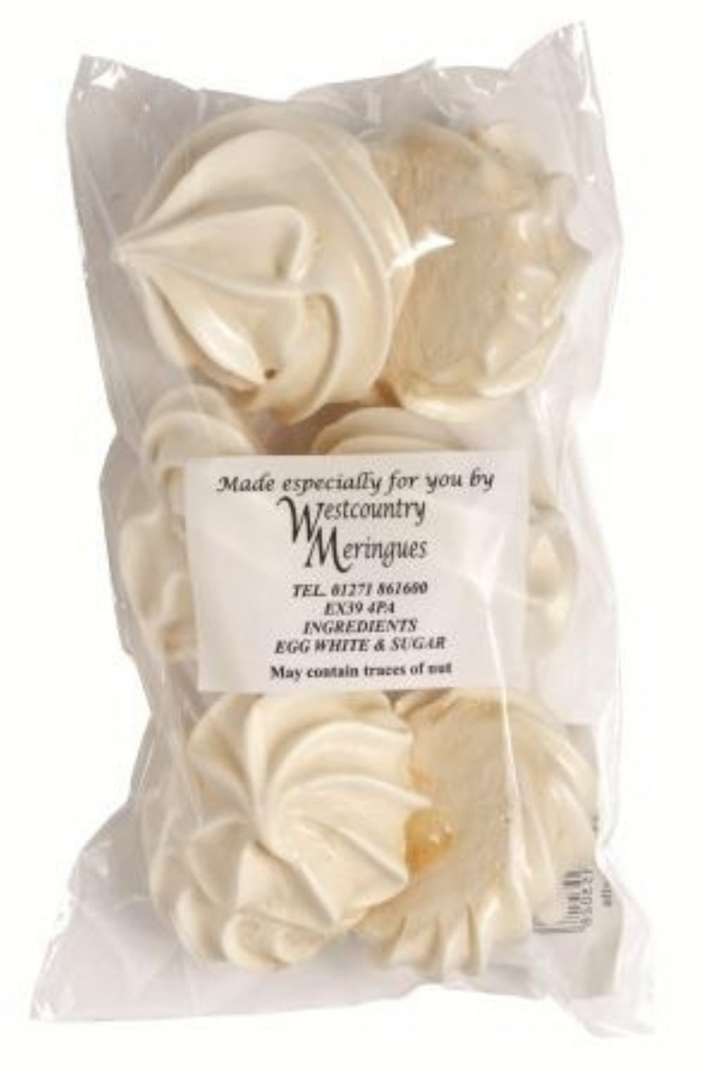 Westcountry Meringues 6 Large Meringue Shells - Cello
