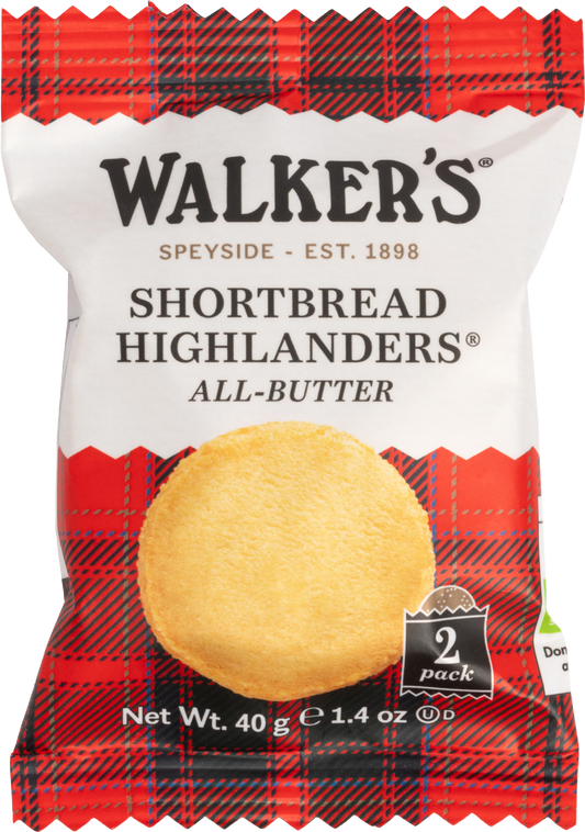 Walker's All-Butter Shortbread Highlanders - Twin Pack 40G