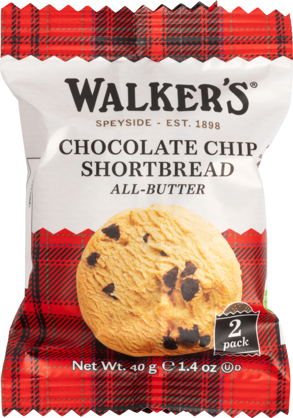 Walker's All-Butter Chocolate Chip Shortbread - Twin Pack 40G