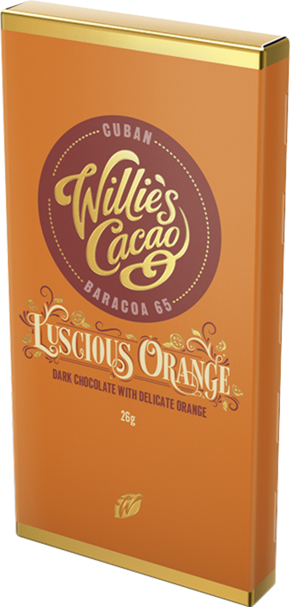 Willie's Cacao Luscious Orange Cuban Baracoa 65 Dark Chocolate Bar 26G