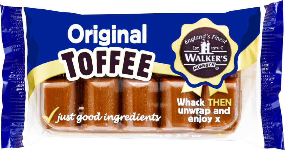 Walker's Nonsuch Original Creamy Toffee - Bar 100G