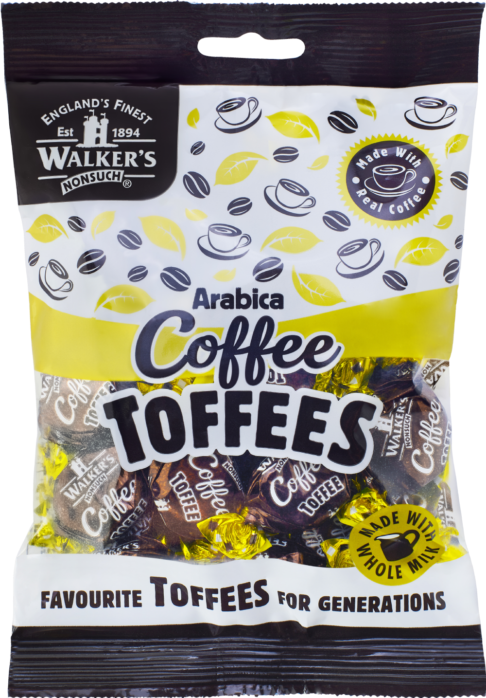 Walker's Nonsuch Arabica Coffee Toffees - Bag 150G