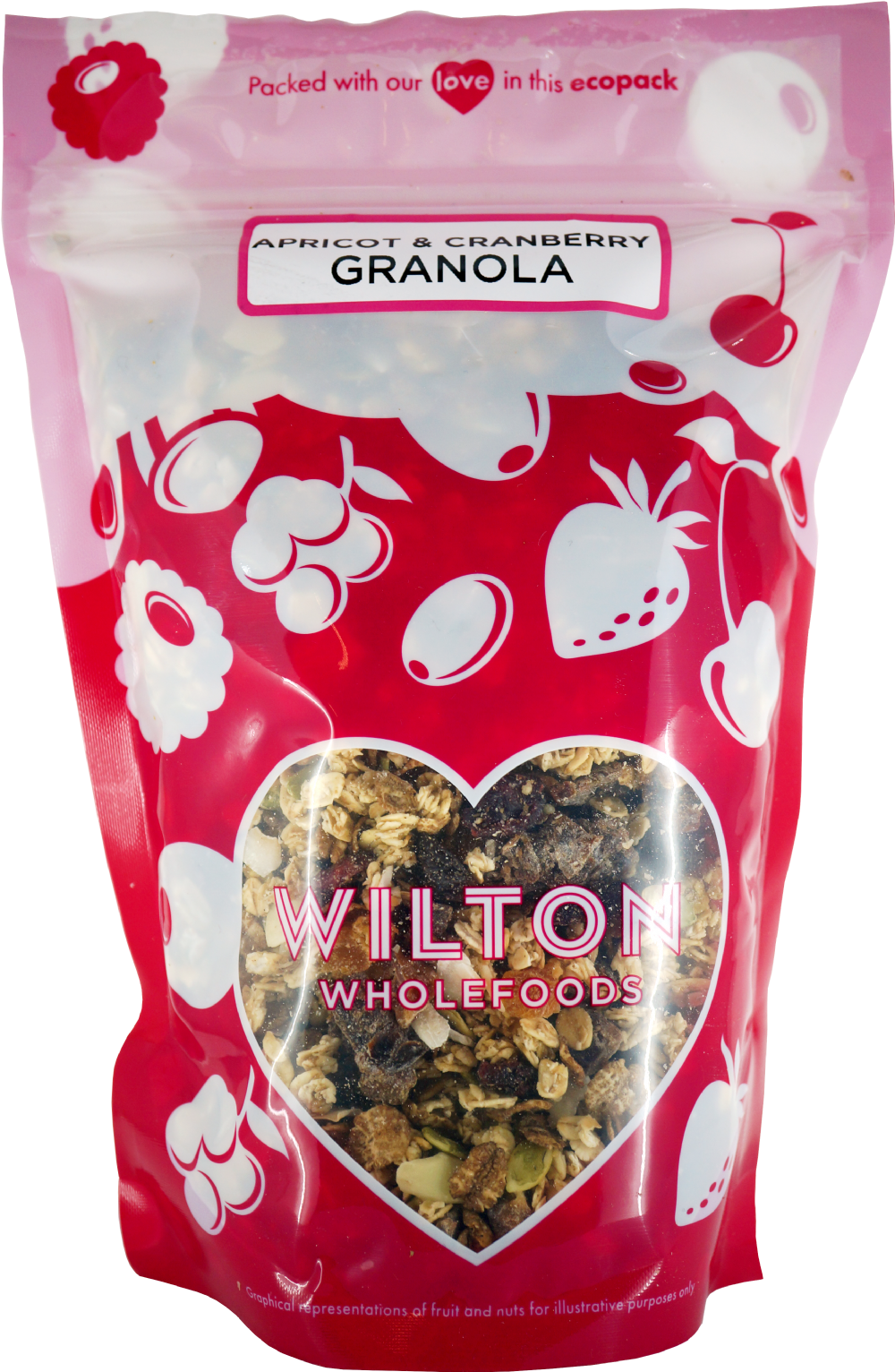 Wilton Wholefoods Apricot & Cranberry Granola 500G