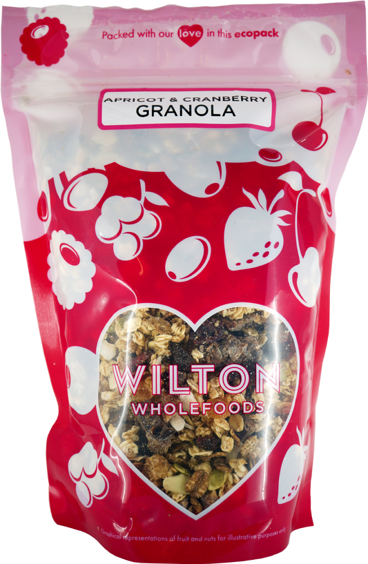 Wilton Wholefoods Apricot & Cranberry Granola 500G
