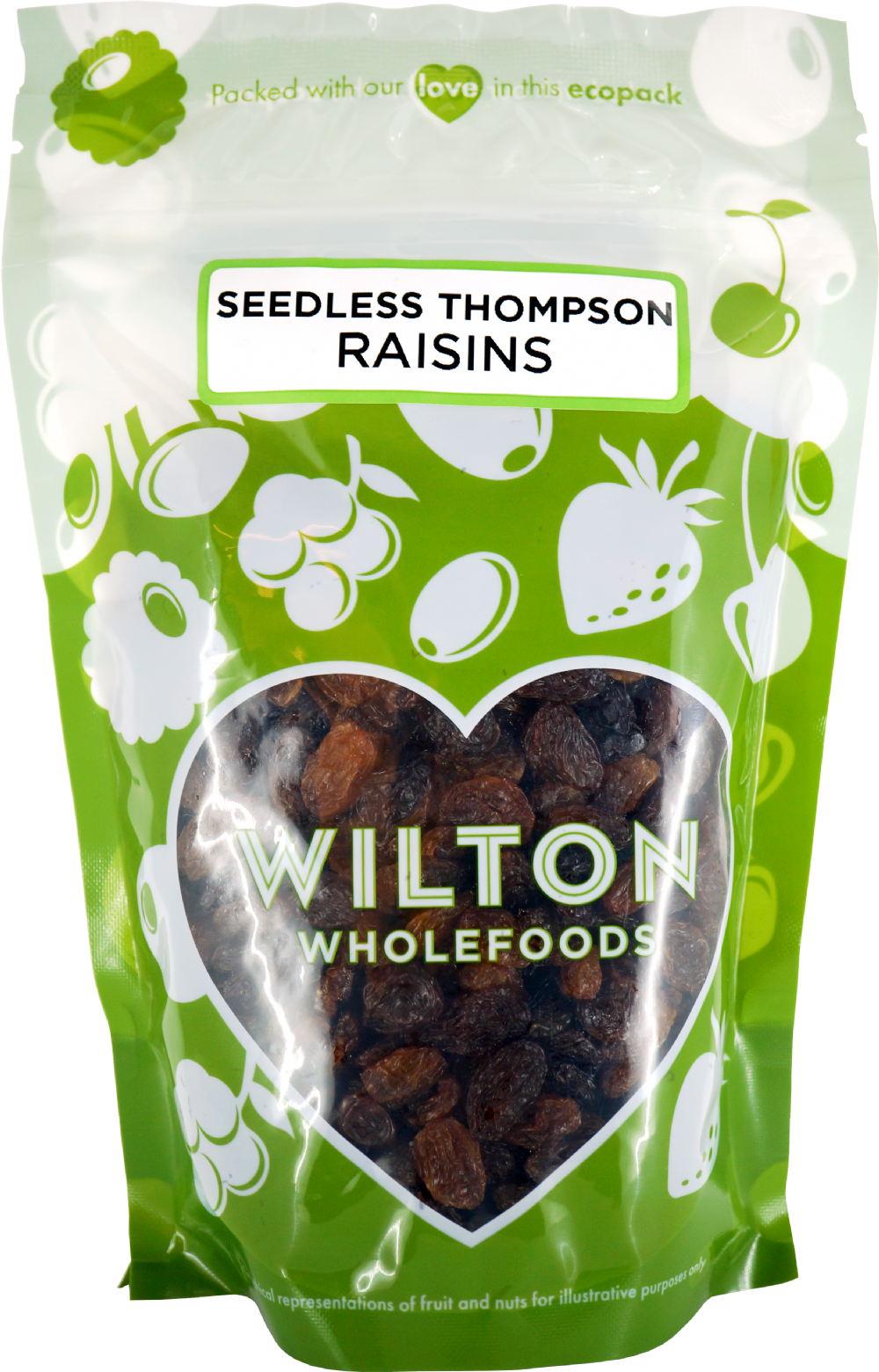 Wilton Wholefoods Seedless Thompson Raisins 375G