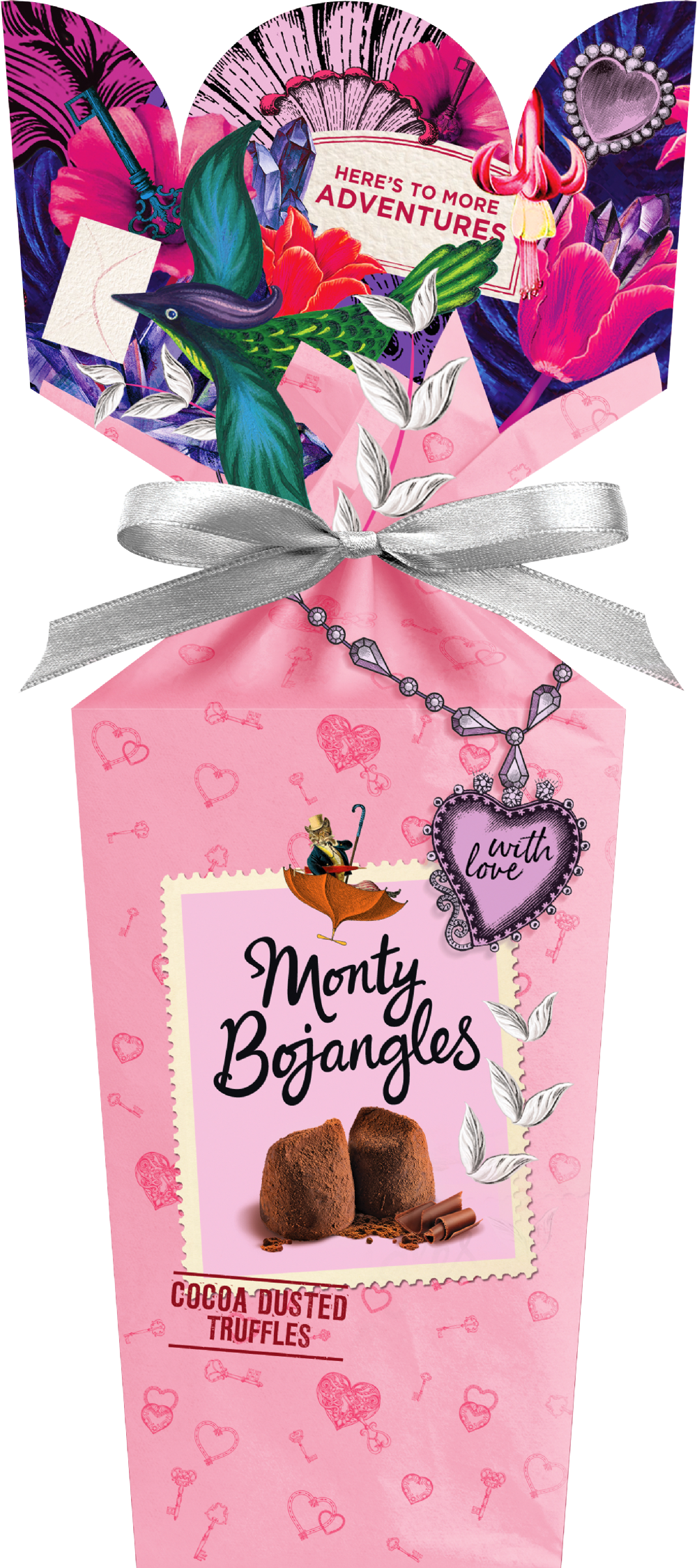 MONTY BOJANGLES Cocoa Dusted Truffles - Bouquet Gift 110g