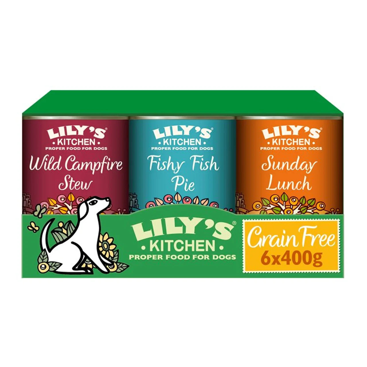 Lily's Kitchen Grain-Free Recipes for Dogs Multipack - 6 x 400g