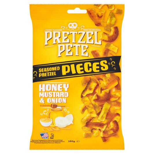 Pretzel Pete Pretzel Pieces - Honey, Mustard & Onion 160G