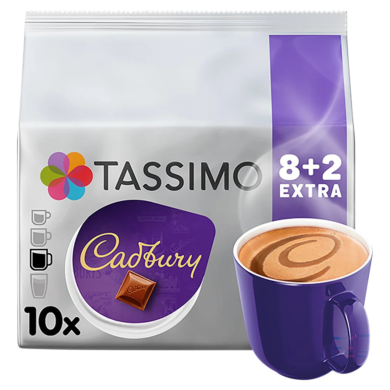 Tassimo Cadbury Hot Chocolate Pods - 10 Cups