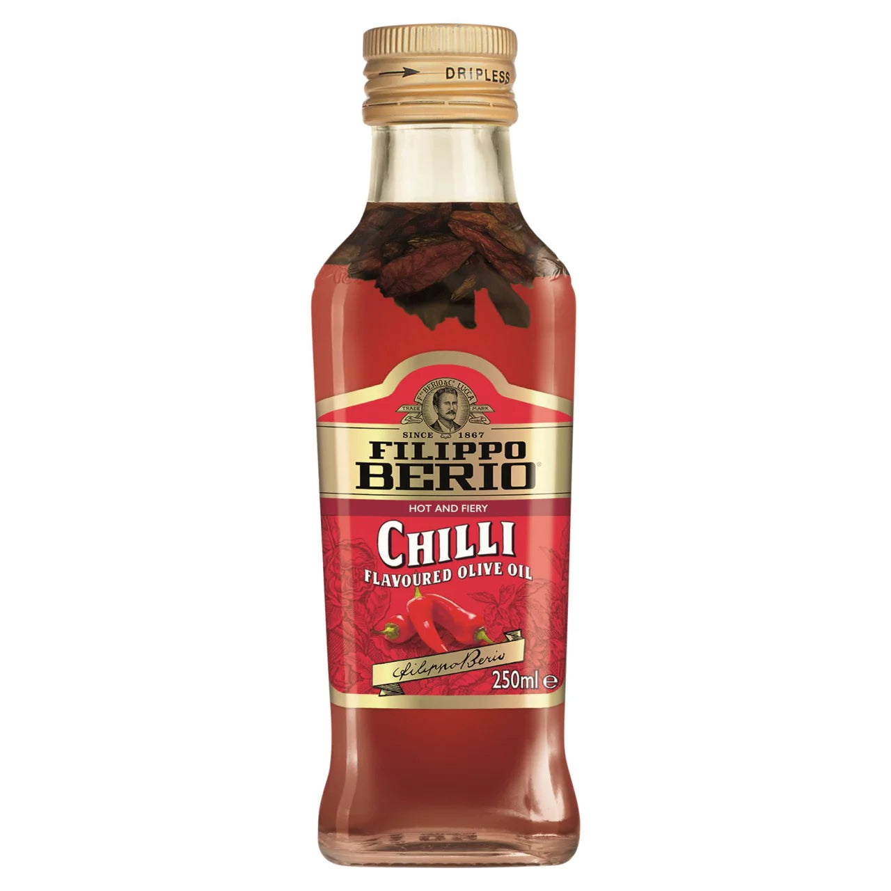 Filippo Berio Extra Virgin Olive Oil - Chilli Flavoured 250Ml