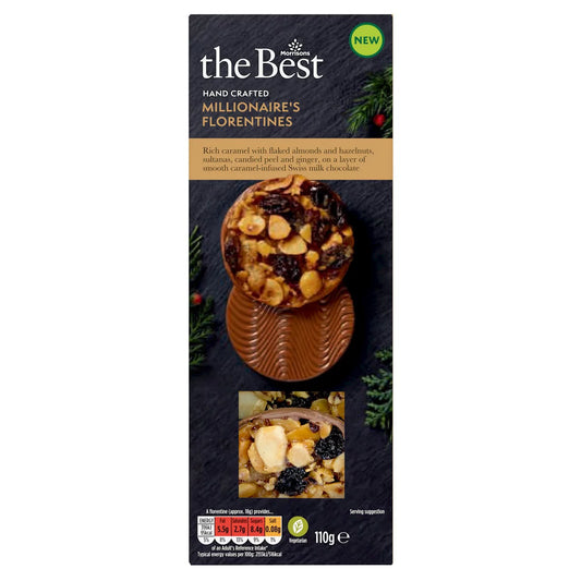 Morrisons The Best Hand Crafted Millionaire's Florentines 110g