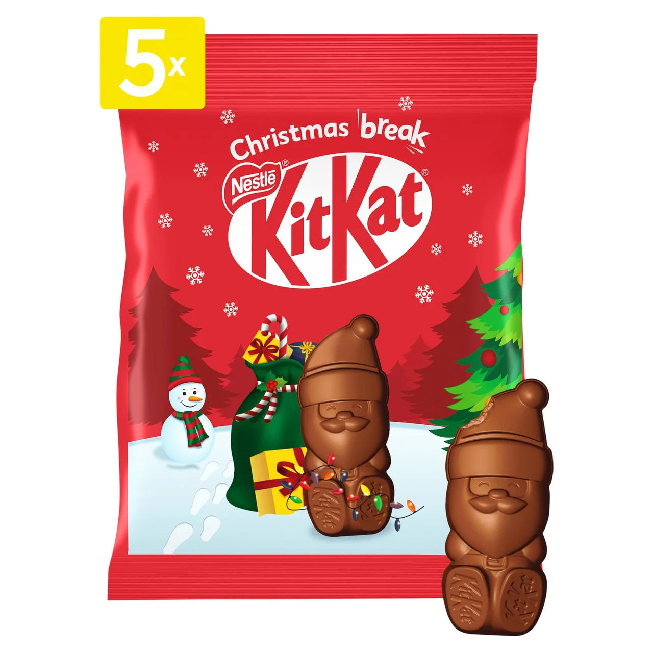 KitKat Mini Milk Chocolate Santas - 55g