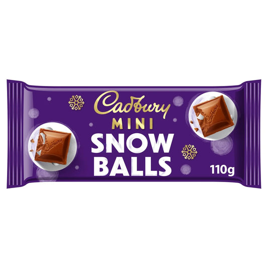 Cadbury Dairy Milk Mini Snowballs Chocolate Bar 110g