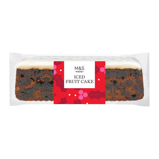 Marks & Spencer  Iced Christmas Fruit Cake Bar 400g