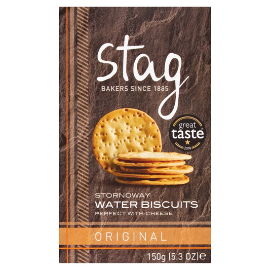 Stag Stornoway Water Biscuits - Original 150G