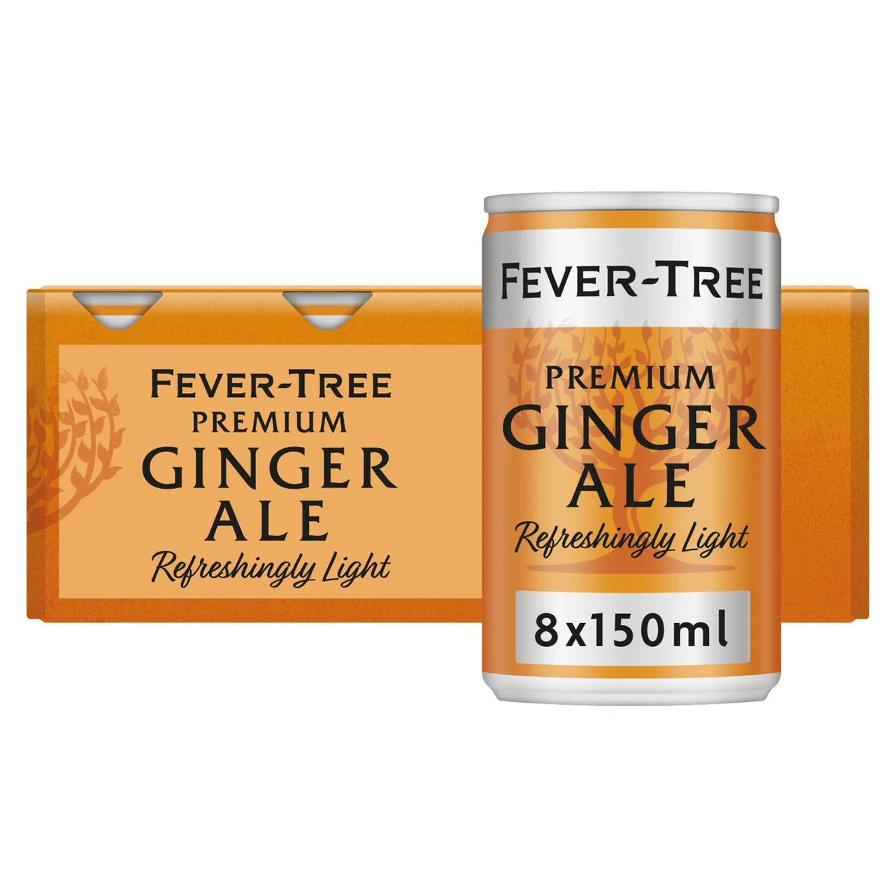 Fever-Tree Refreshingly Light Ginger Ale Cans 8x150ml