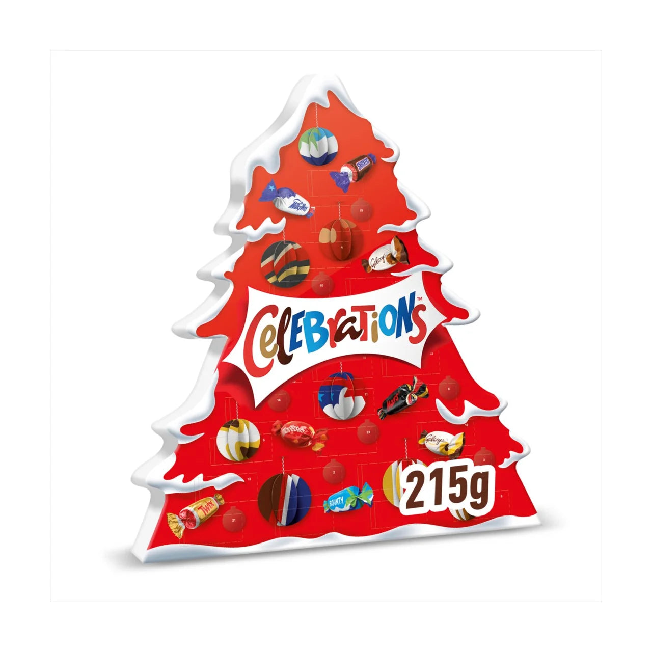 Celebrations Chocolate Christmas Advent Calendar - 215g