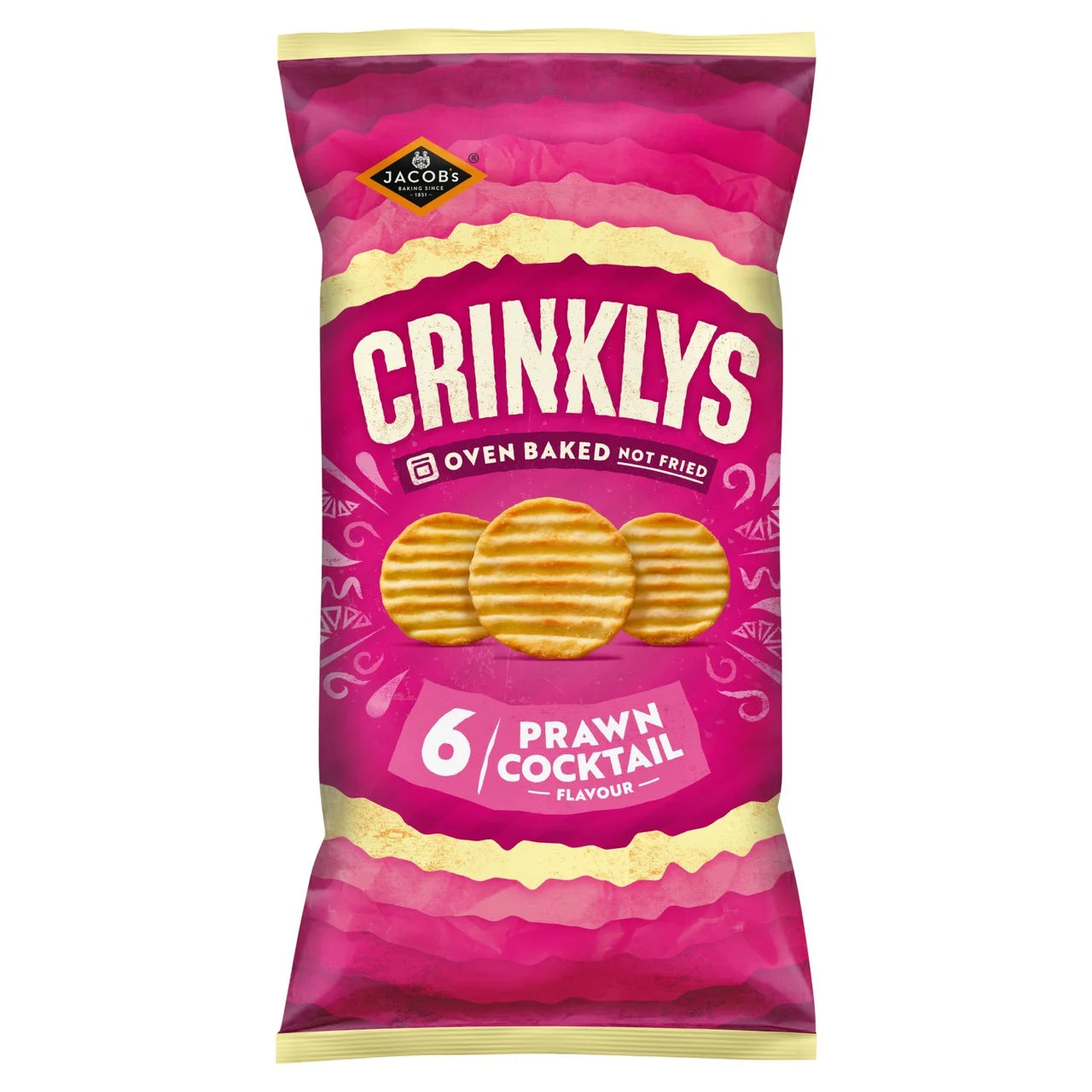 Jacob's Crinklys Prawn Cocktail - 6x23g
