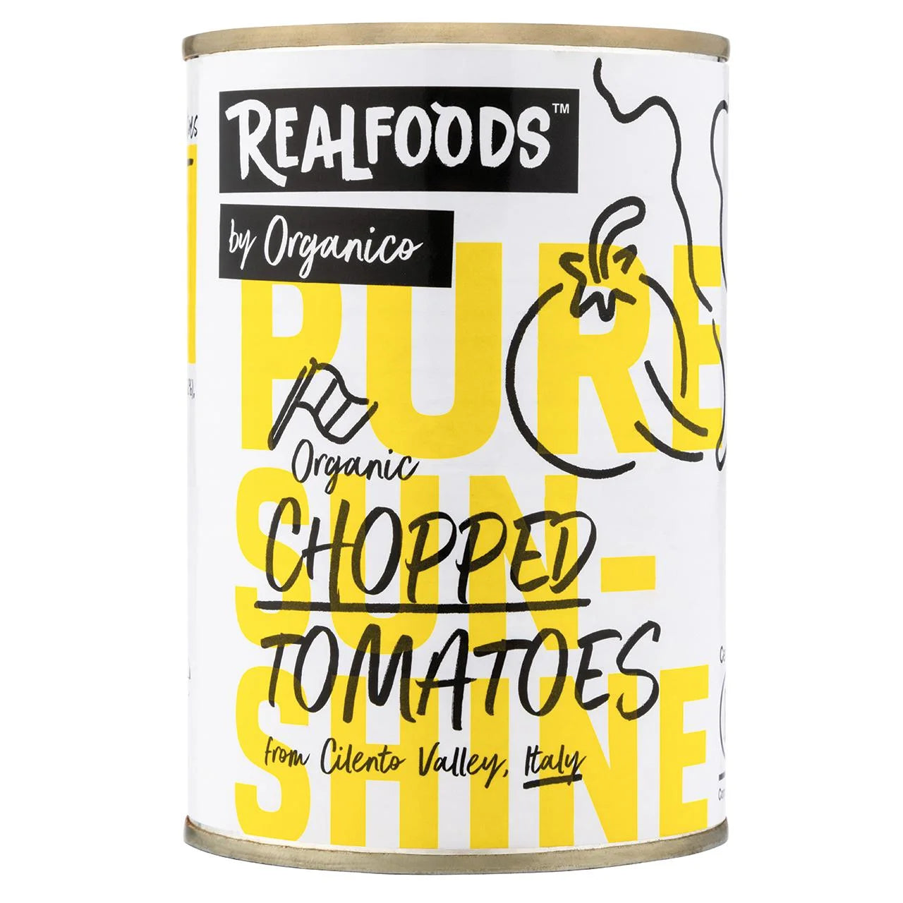 Realfoods Organic Chopped Tomatoes 400g