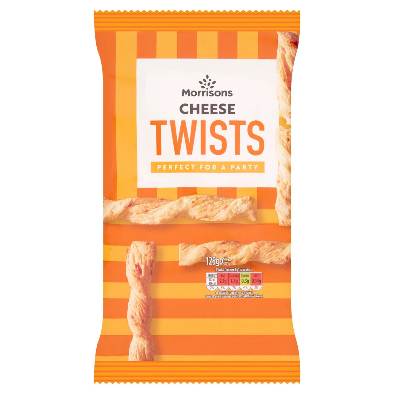 Morrisons Cheddar Cheese Twists 125g