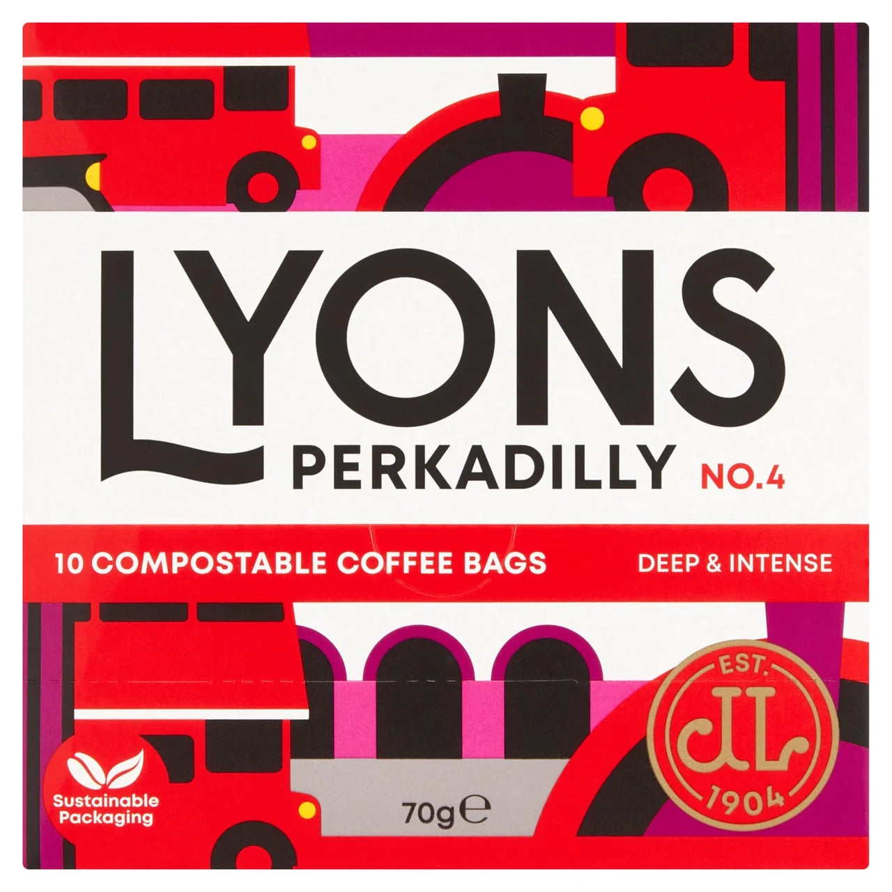 Lyons Perkadilly No.4 Coffee Bags (10 Coffee Bags)
