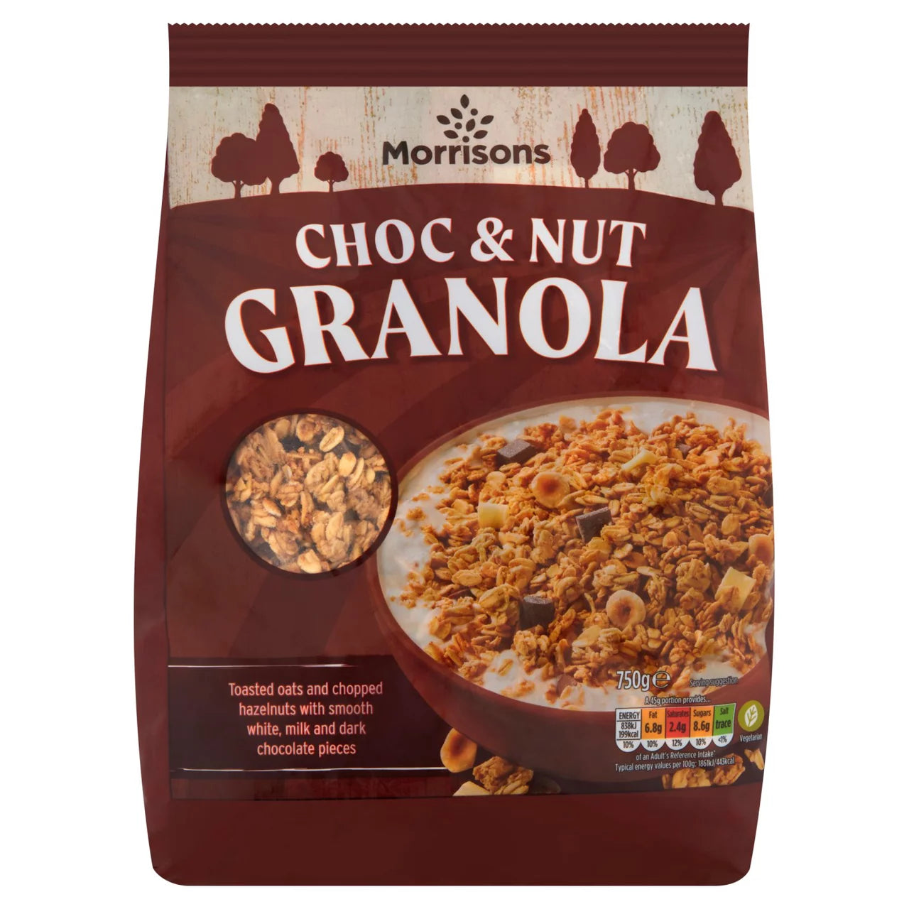 Morrisons Chocolate & Nut Granola 750g
