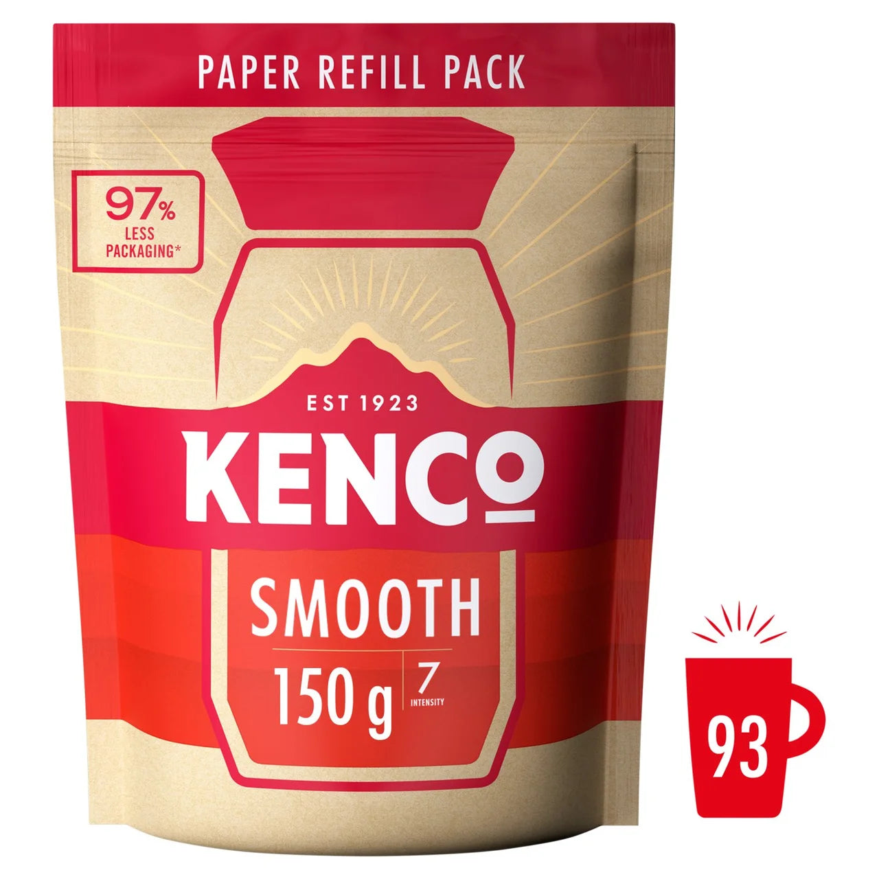 Kenco Smooth Instant Coffee Paper Refill - 150g