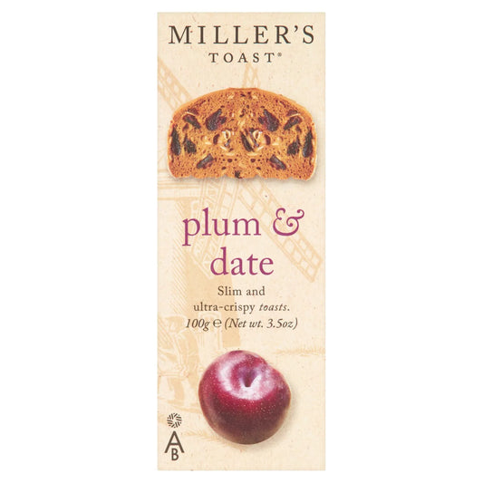 Artisan Biscuits Miller's Toast Plum & Date 100G