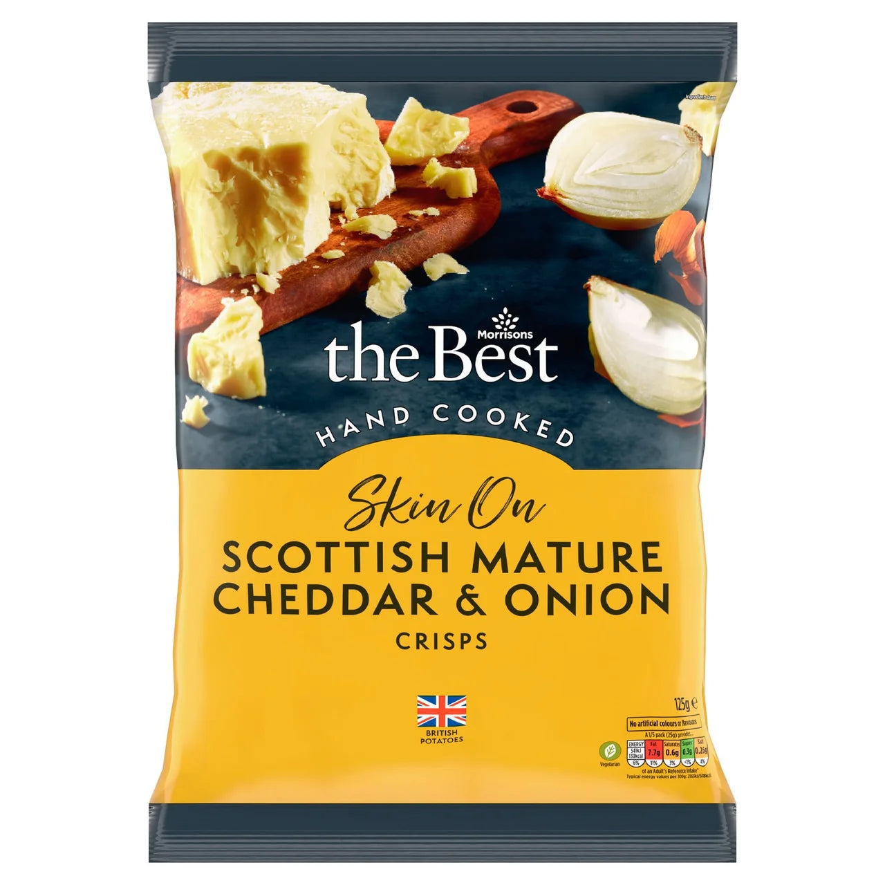 Morrisons The Best Cheddar & Onion Crisps