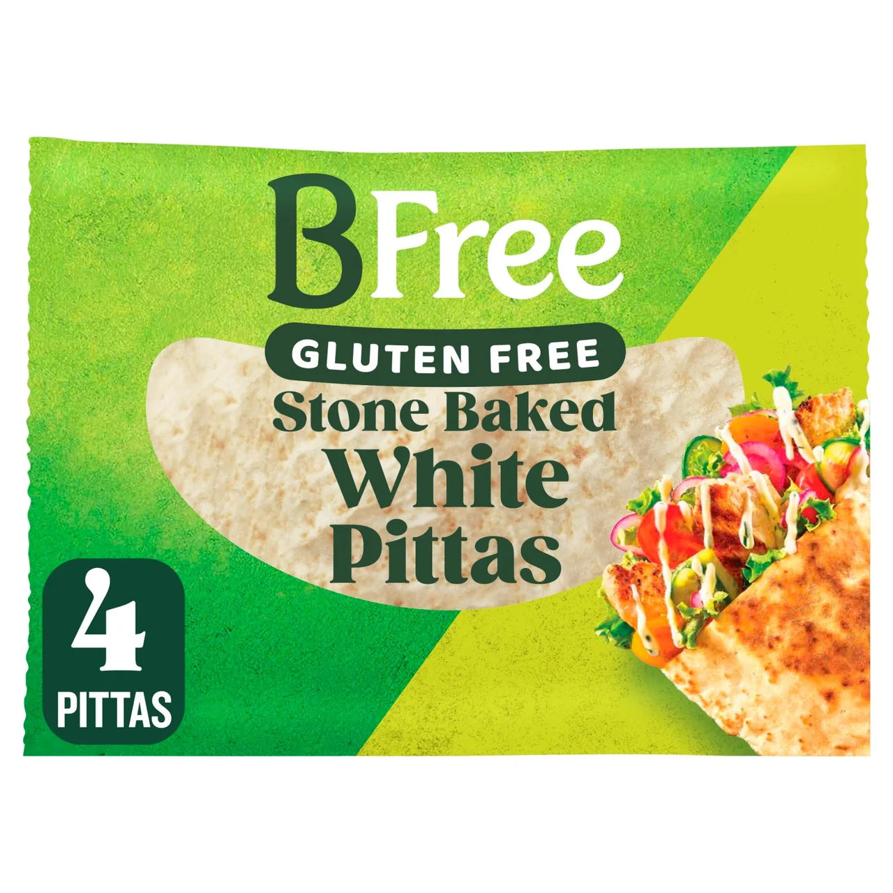 BFree Stone Baked Pitta Breads 4x55g