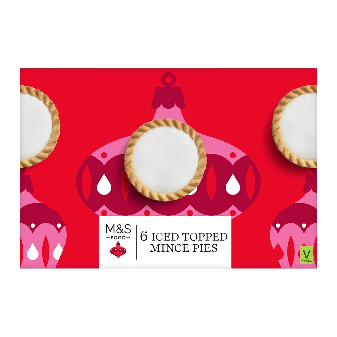 Marks & Spencer 6 Iced Topped Mince Pies