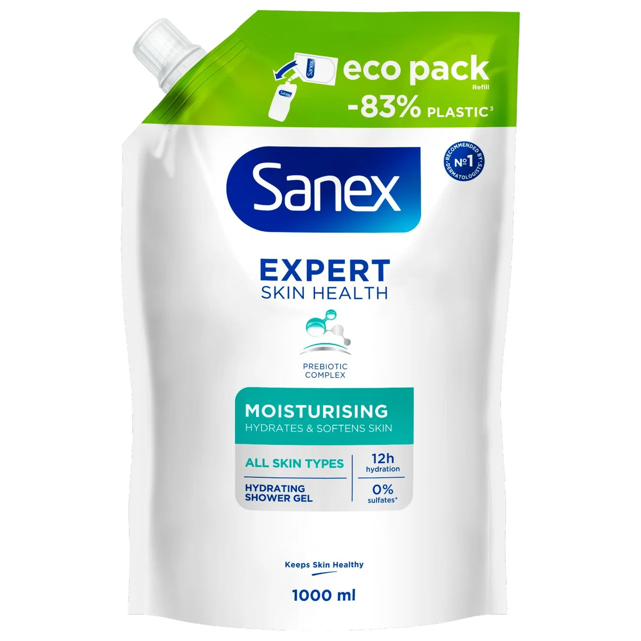Sanex BiomeProtect Moisturising Shower Gel Refill - 1L