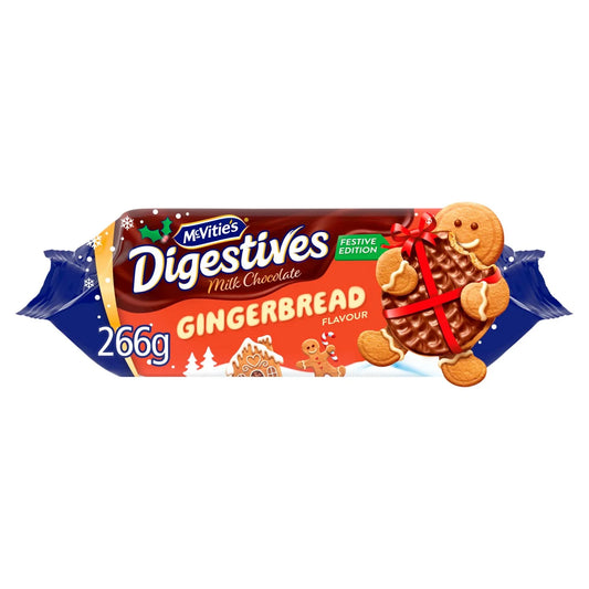 McVitie's Gingerbread Chocolate Digestive Christmas Biscuits