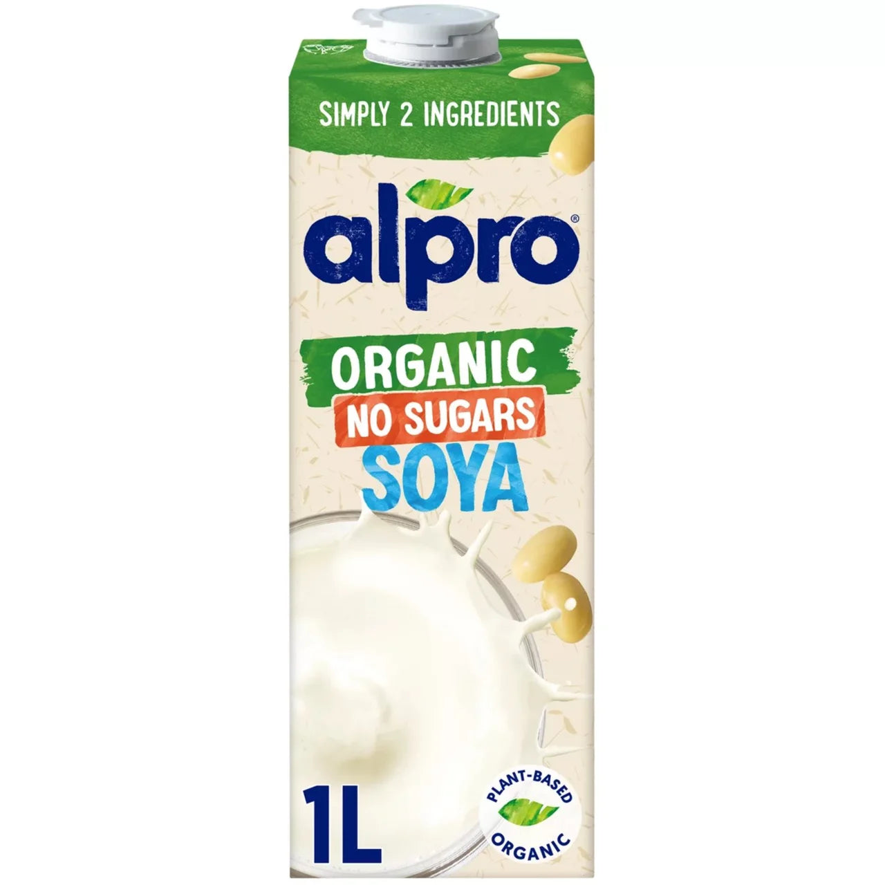Alpro Organic Soya No Sugars Long Life Drink 1L