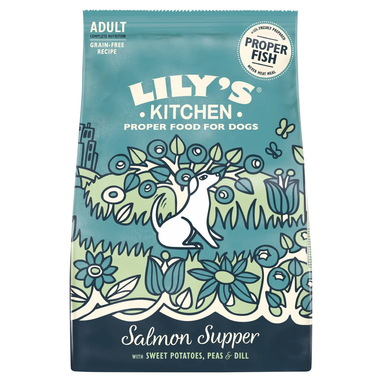 Lily's Kitchen Salmon Supper Grain Free Complete Adult Dry Dog Food - 7kg