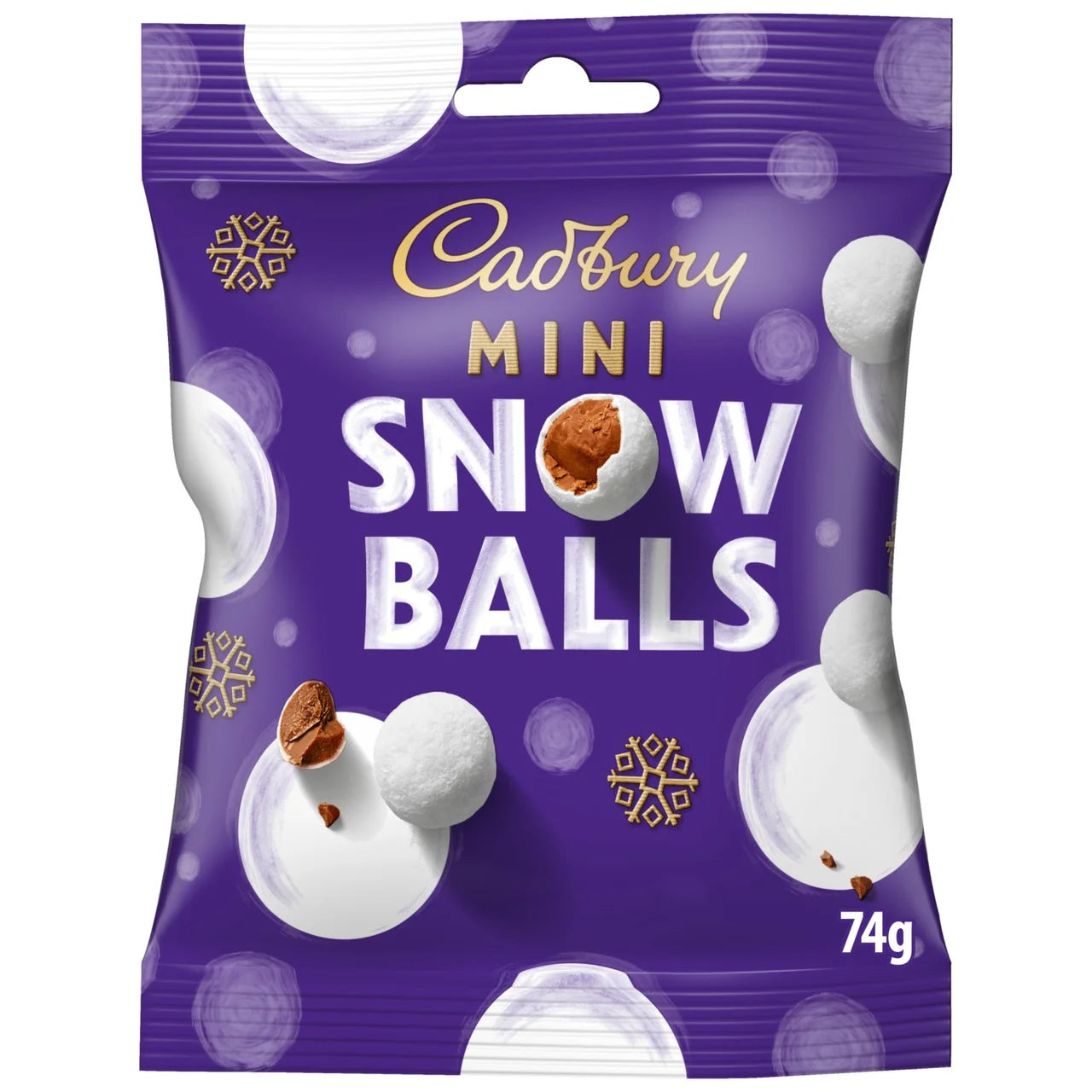 Cadbury Chocolate Mini Snowballs Bag - 74g