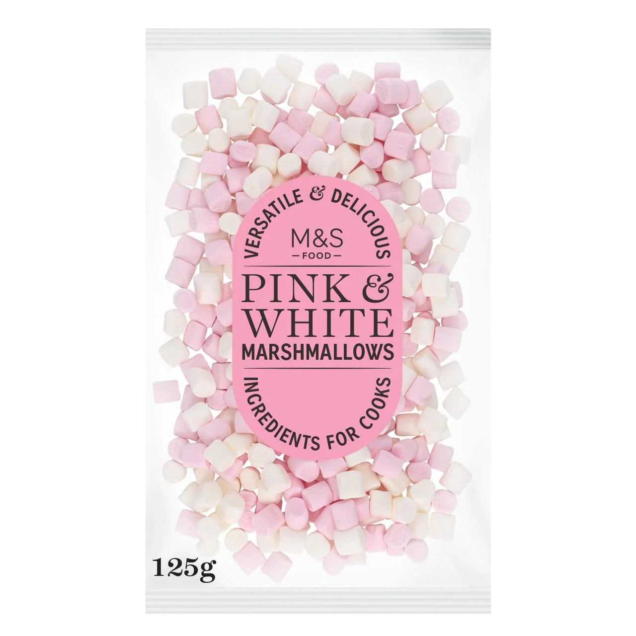 M&S Pink and White Mini Marshmallows, 125g