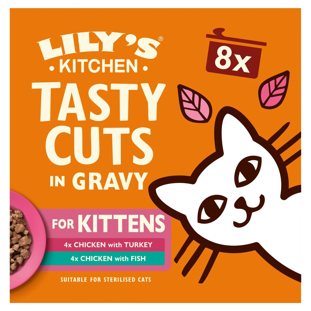 Lily's Kitchen Cat Tasty Cuts Kitten Mixed Multipack - 8x85g