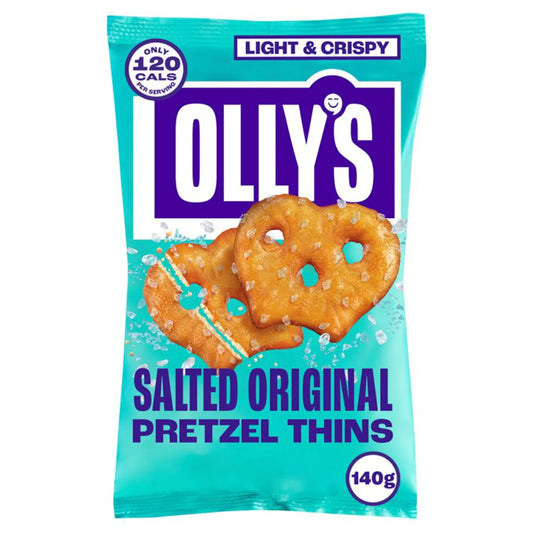 Olly's Pretzel Thins - Salted Original 140G