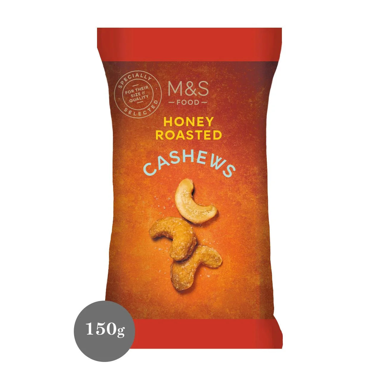 M&S Honey Roasted Cashews, 150g