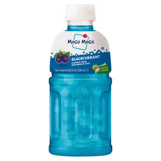 Mogu Mogu Blackcurrant Flavoured Drink With Nata De Coco 320Ml