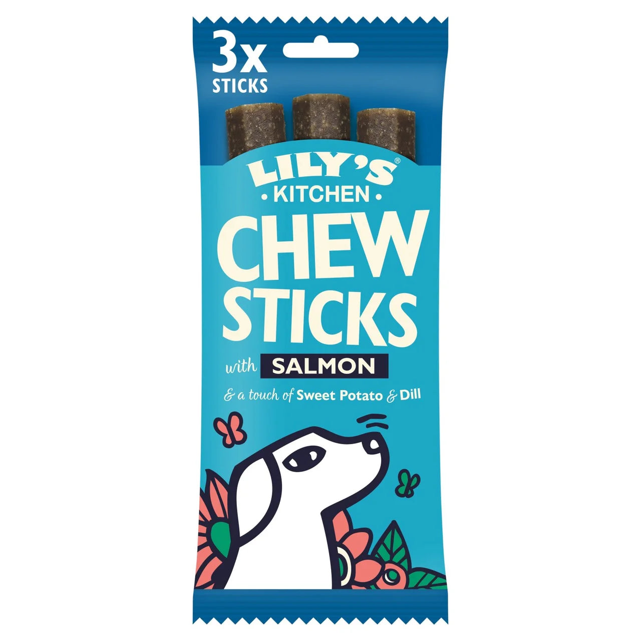 Lily's Kitchen Chew Sticks with Salmon for Dogs - 120g